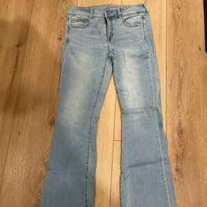 American Eagle Outfitters Light Blue Flare Jeans
